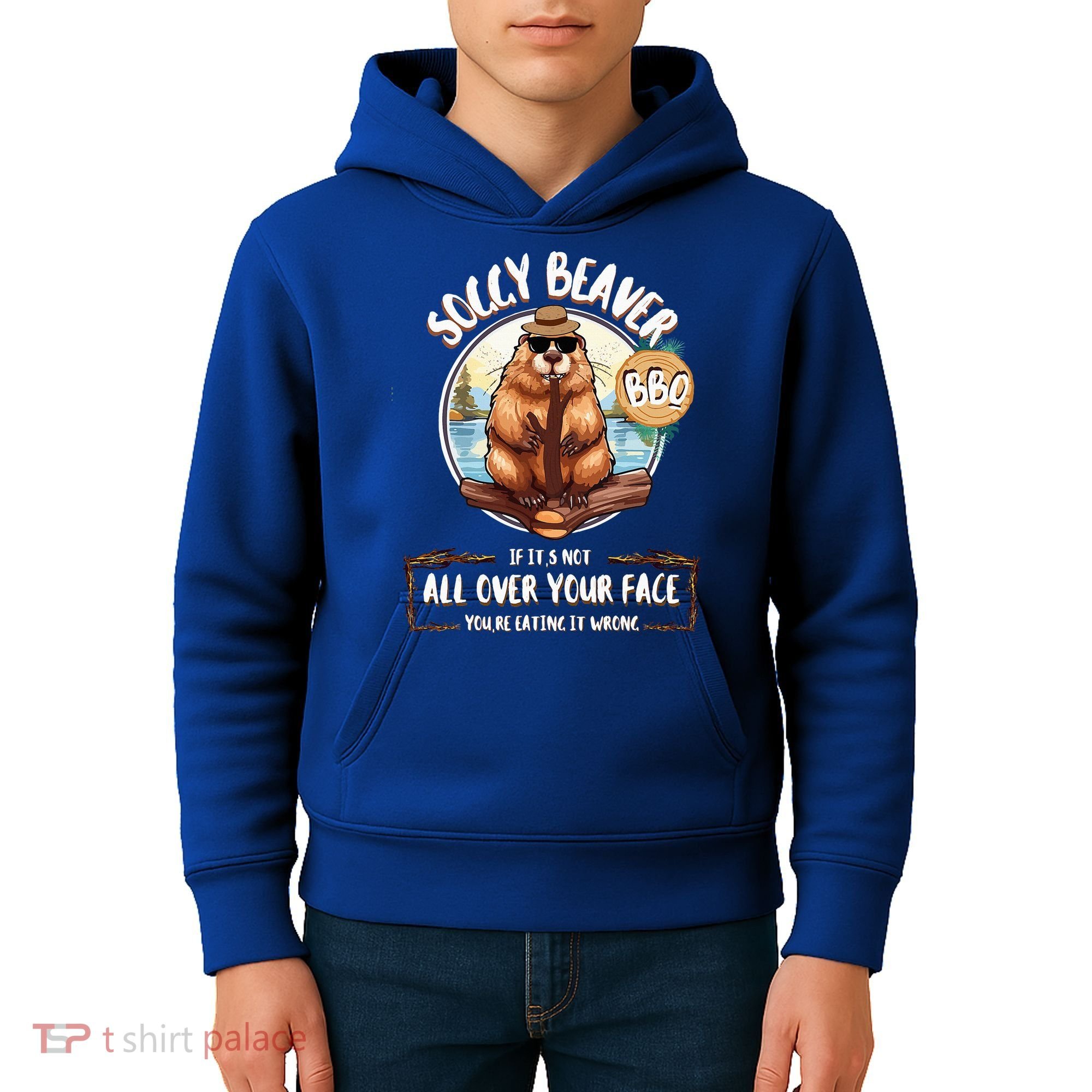 Soggy Beaver BBQ  Kids Hoodie