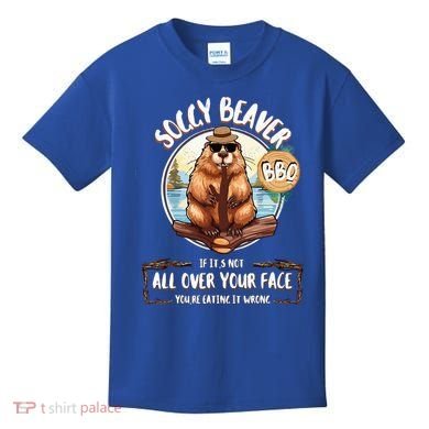 Soggy Beaver BBQ  Kids T-Shirt