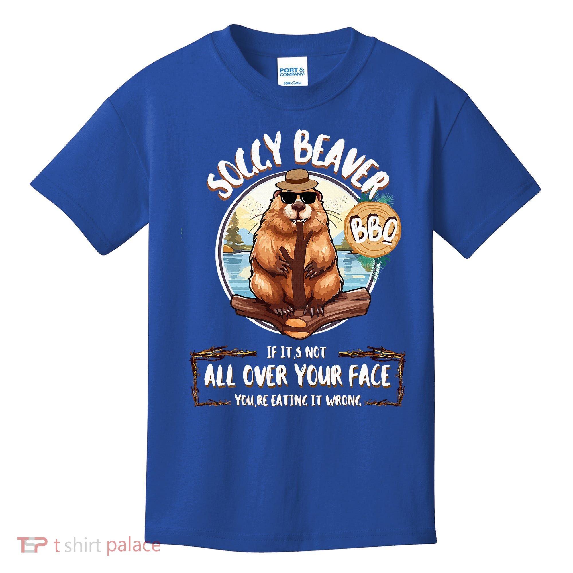 Soggy Beaver BBQ  Kids T-Shirt