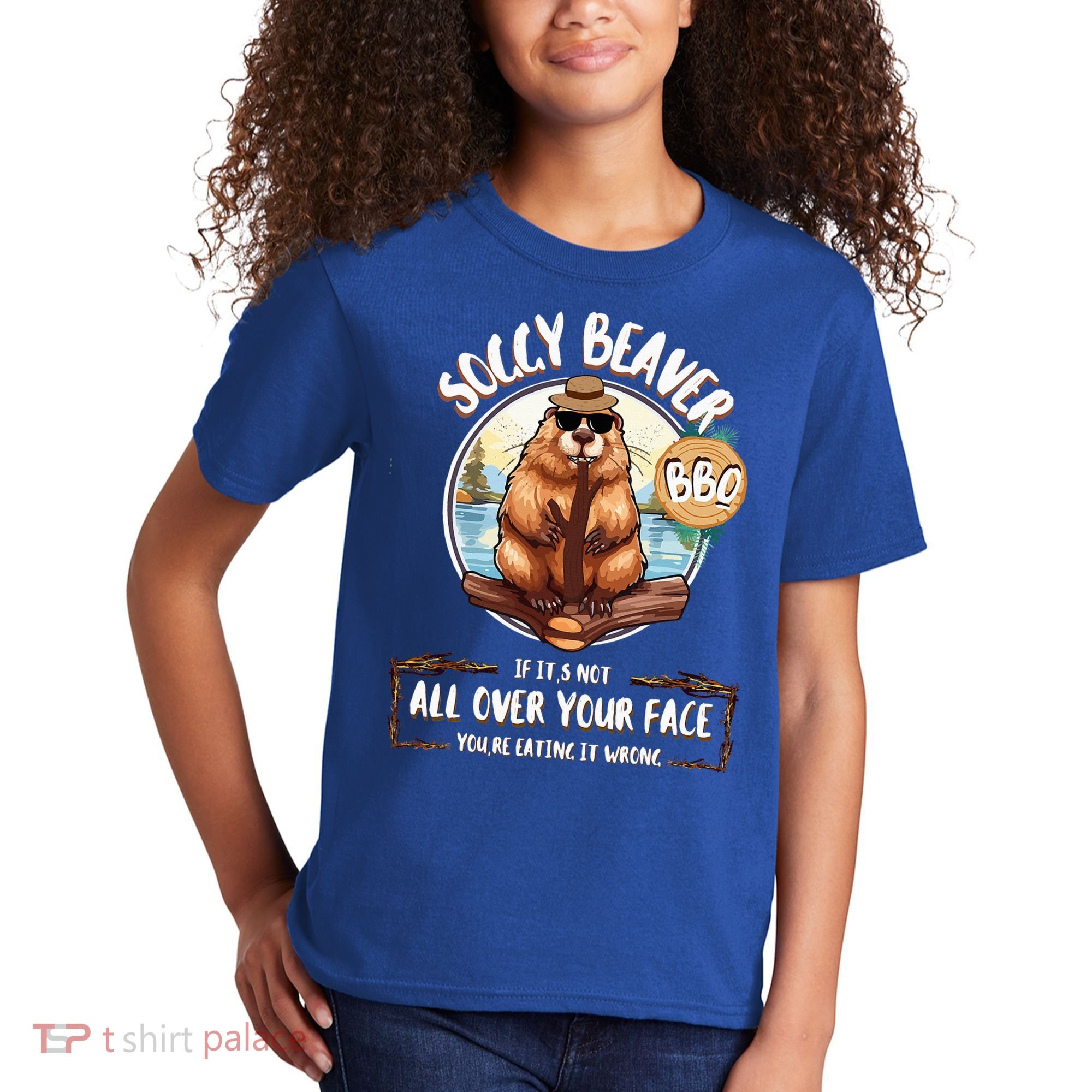 Soggy Beaver BBQ  Kids T-Shirt