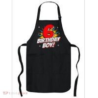 Superhero Birthday Boy Party 6 Year Old 6th Birthday Apron thumb 0