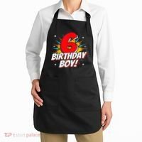 Superhero Birthday Boy Party 6 Year Old 6th Birthday Apron thumb 2