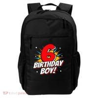 Superhero Birthday Boy Party 6 Year Old 6th Birthday Backpack thumb 0