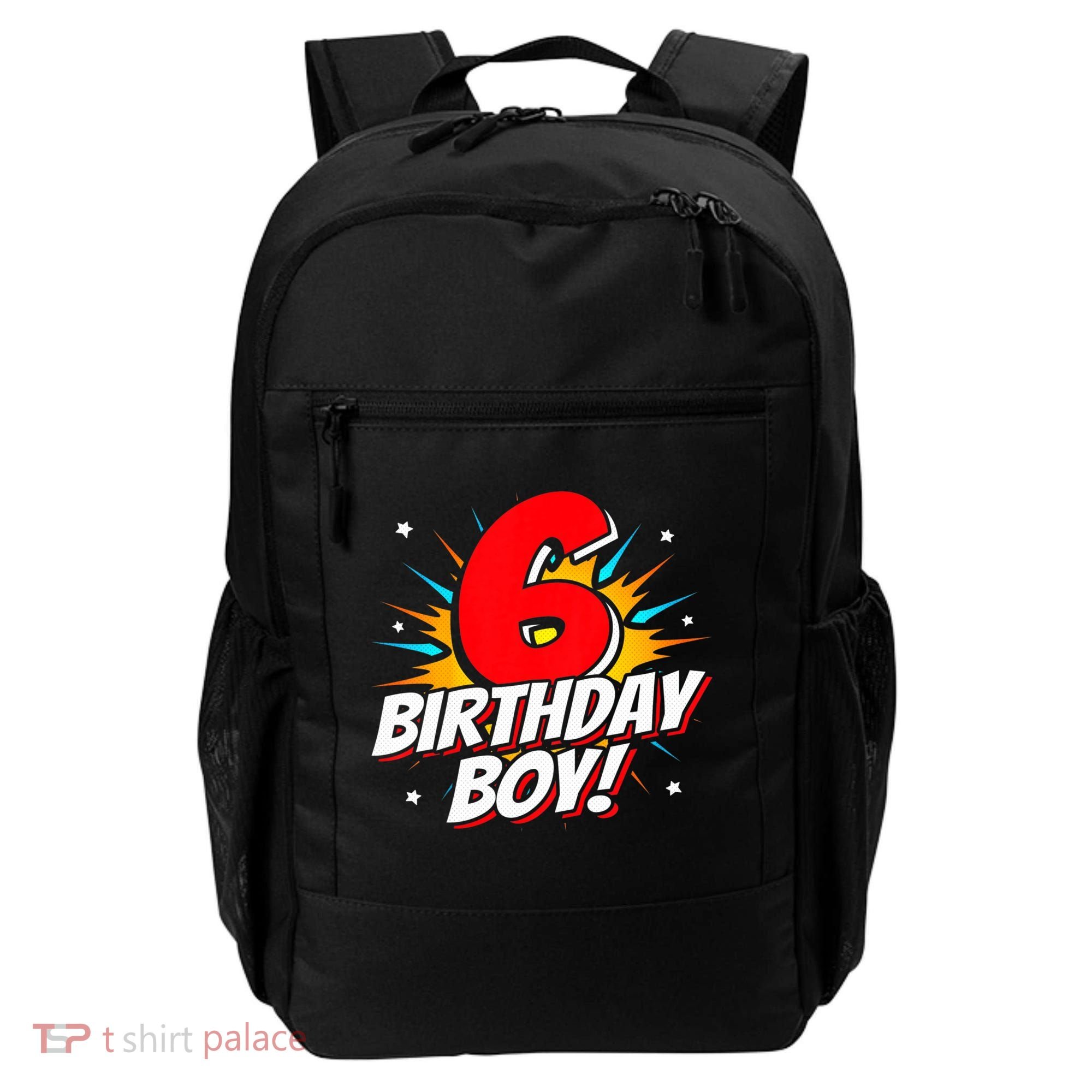 Superhero Birthday Boy Party 6 Year Old 6th Birthday Backpack