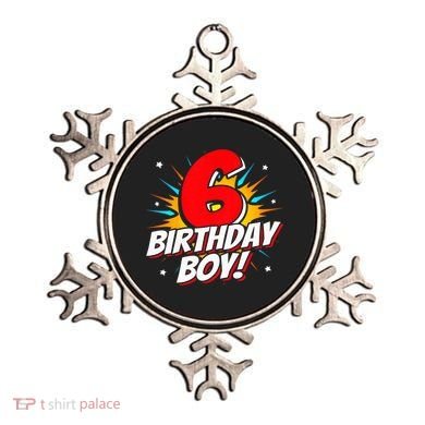 Superhero Birthday Boy Party 6 Year Old 6th Birthday Ornament