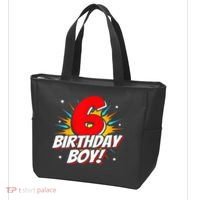 Superhero Birthday Boy Party 6 Year Old 6th Birthday Tote Bag thumb 3