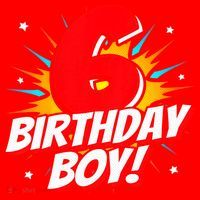 Superhero Birthday Boy Party 6 Year Old 6th Birthday Santa Hat thumb 1