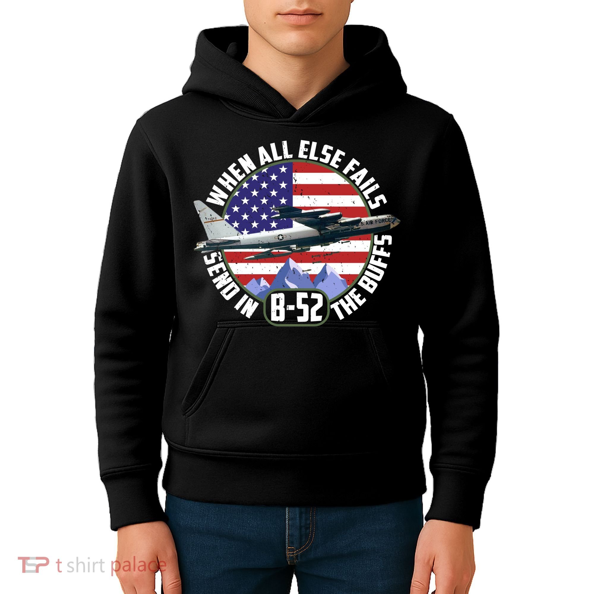 Send Buffs B-52 Stratofortress Bomber Kids Hoodie