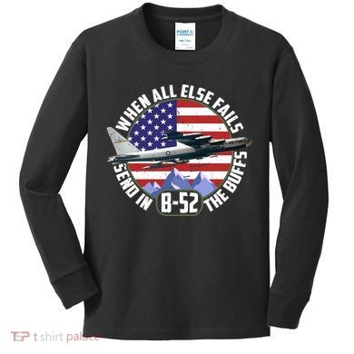 Send Buffs B-52 Stratofortress Bomber Kids Long Sleeve Shirt