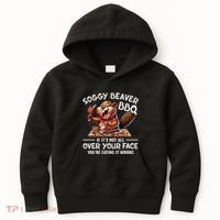 Soggy Beaver Bbq If ItS Not All Over Your Face Beaver Kids Hoodie thumb 0