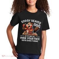 Soggy Beaver Bbq If ItS Not All Over Your Face Beaver Kids T-Shirt thumb 2