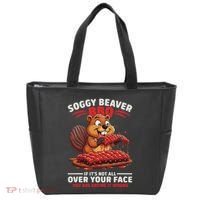 Soggy Beaver Bbq If ItS Not All Over Your Face Funny Tote Bag thumb 0