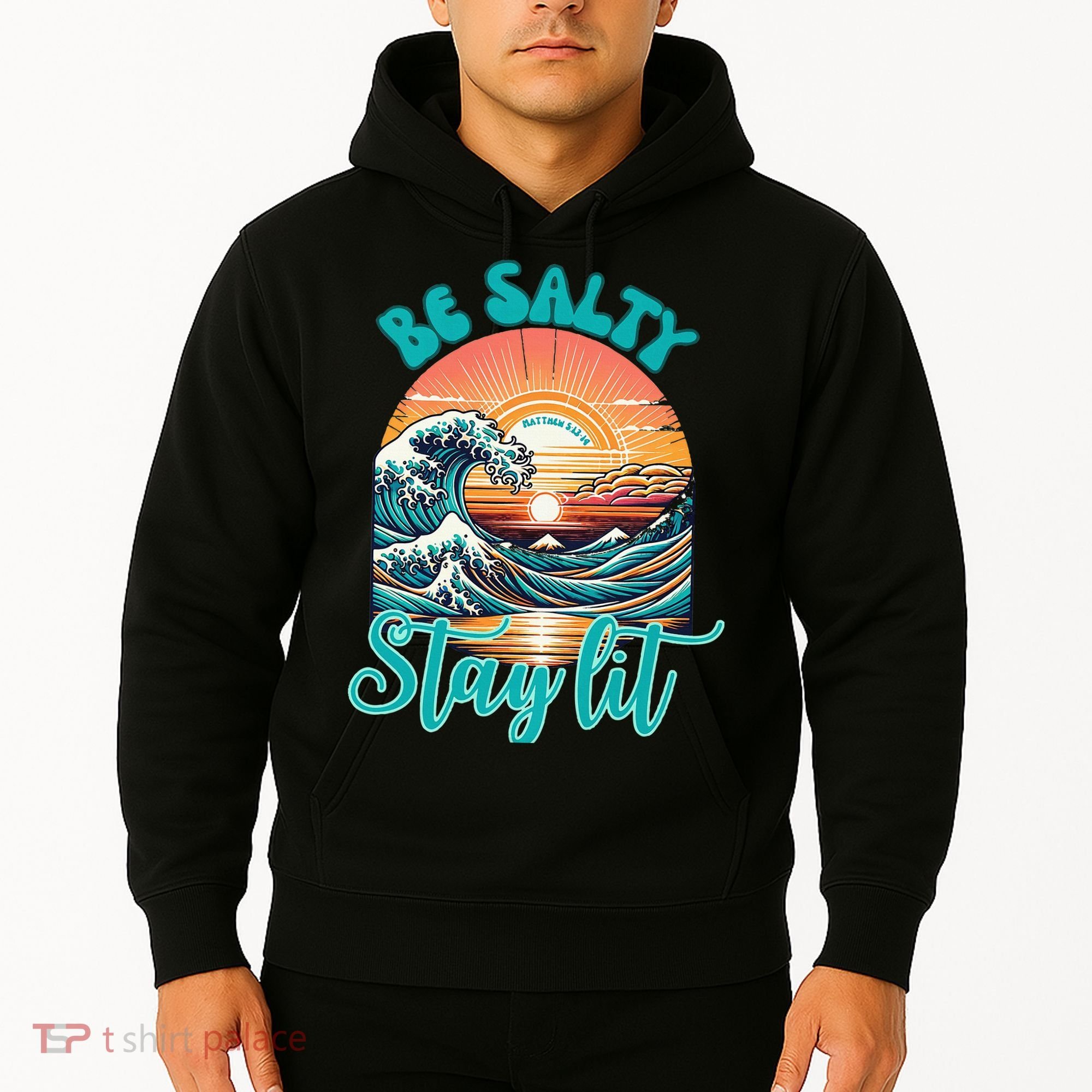 Summer Beach Be Salty Stay Lit Matthew 51314 Hoodie