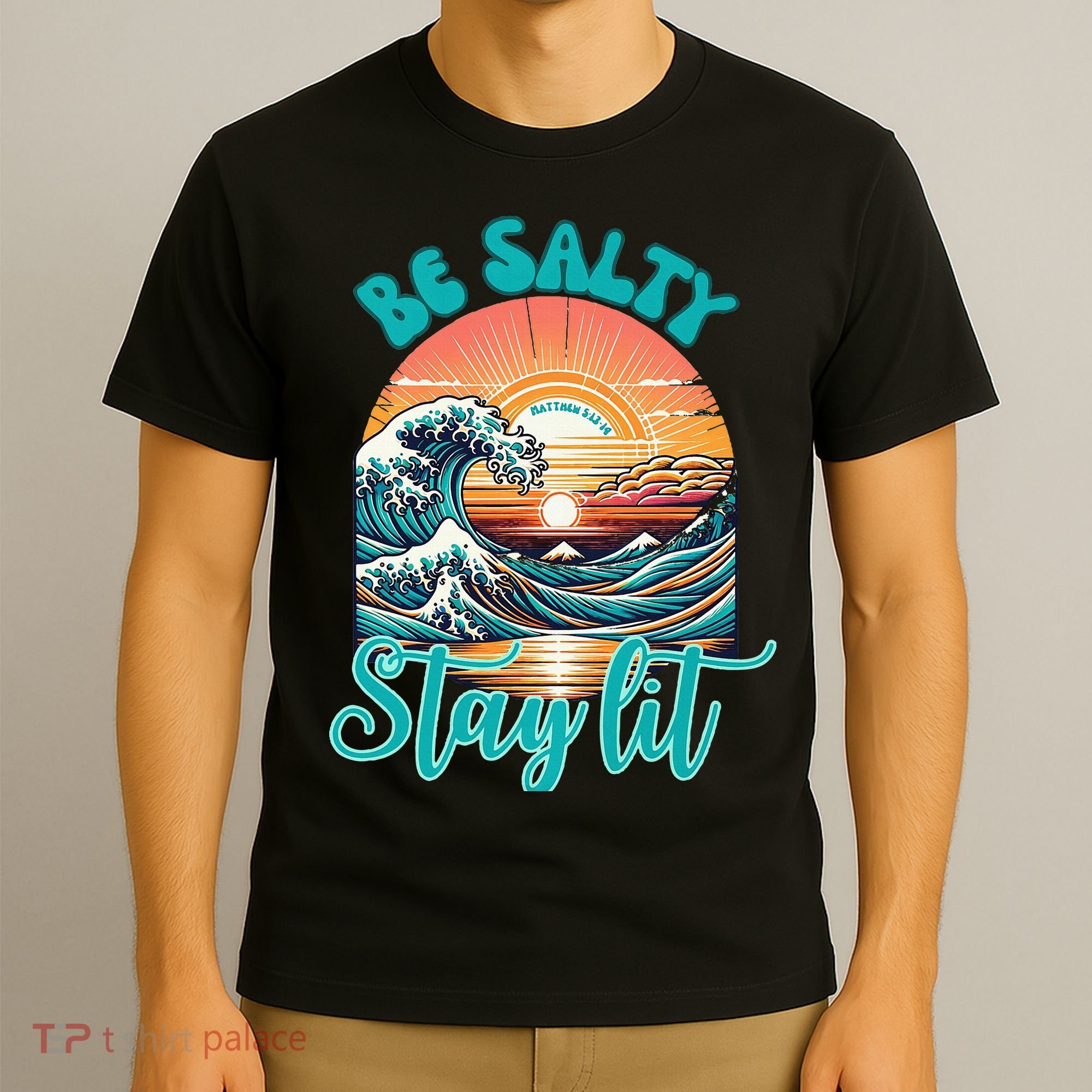 Summer Beach Be Salty Stay Lit Matthew 51314 T-Shirt