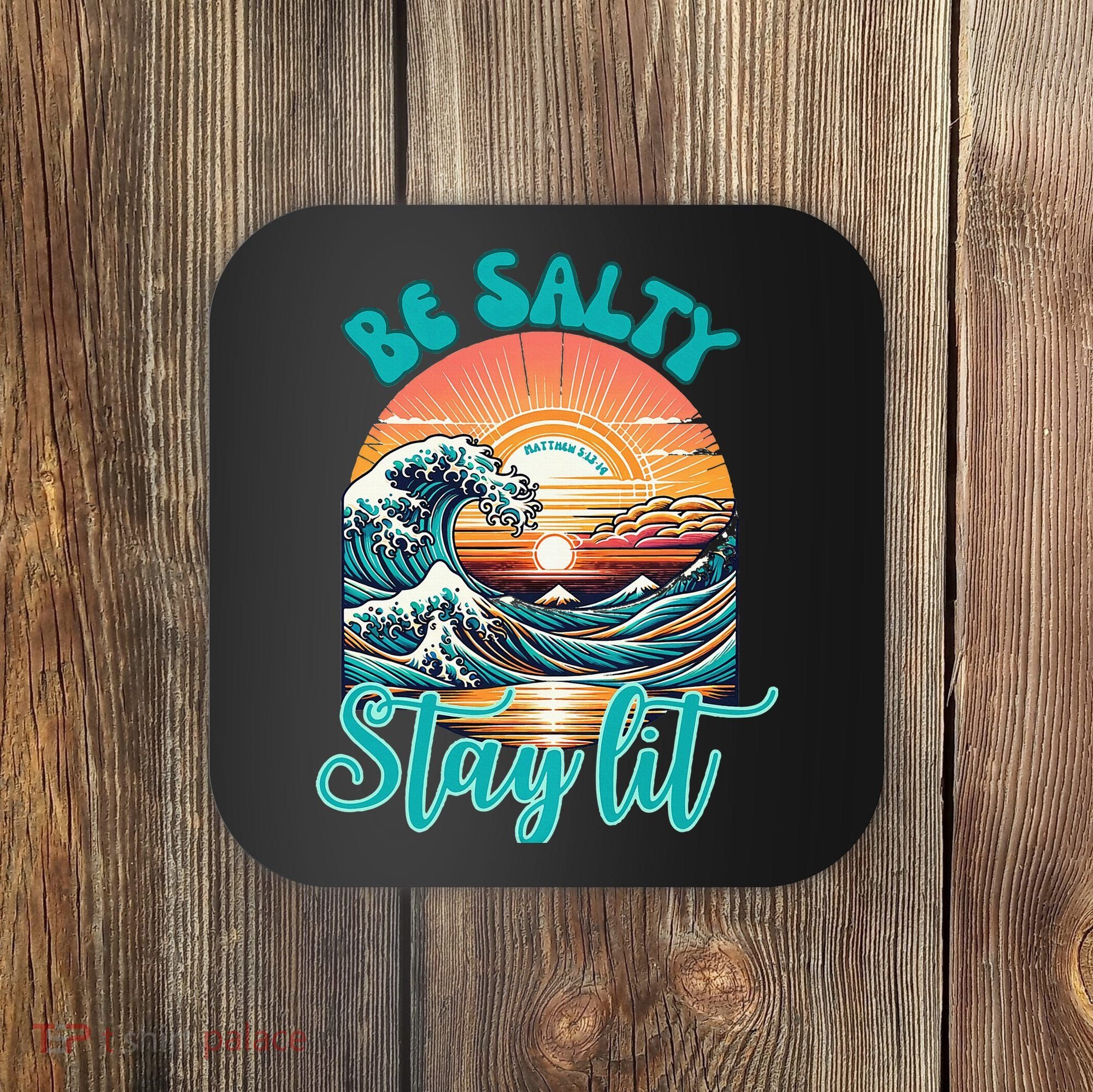 Summer Beach Be Salty Stay Lit Matthew 51314 Coaster