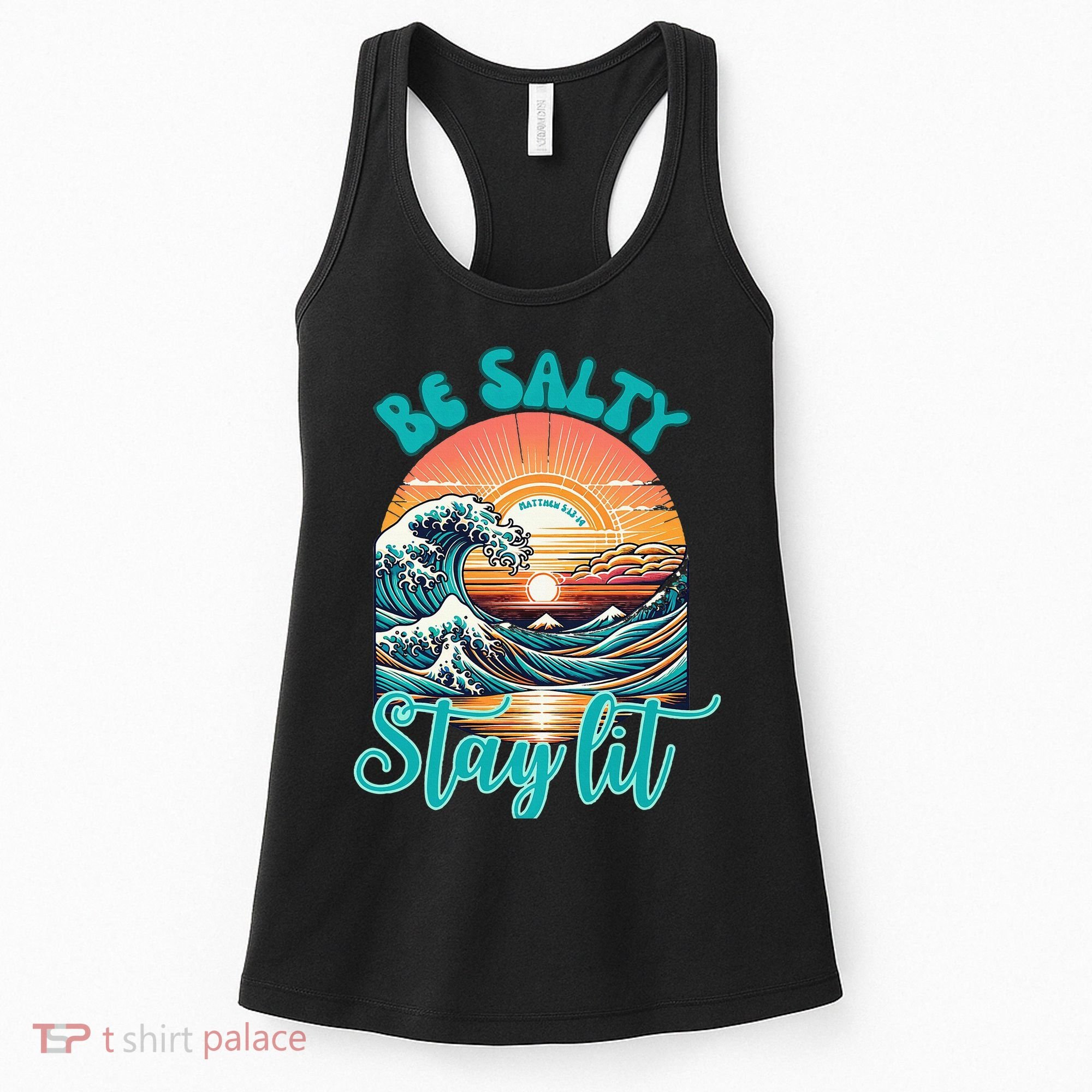 Summer Beach Be Salty Stay Lit Matthew 51314 Women's Tank Top