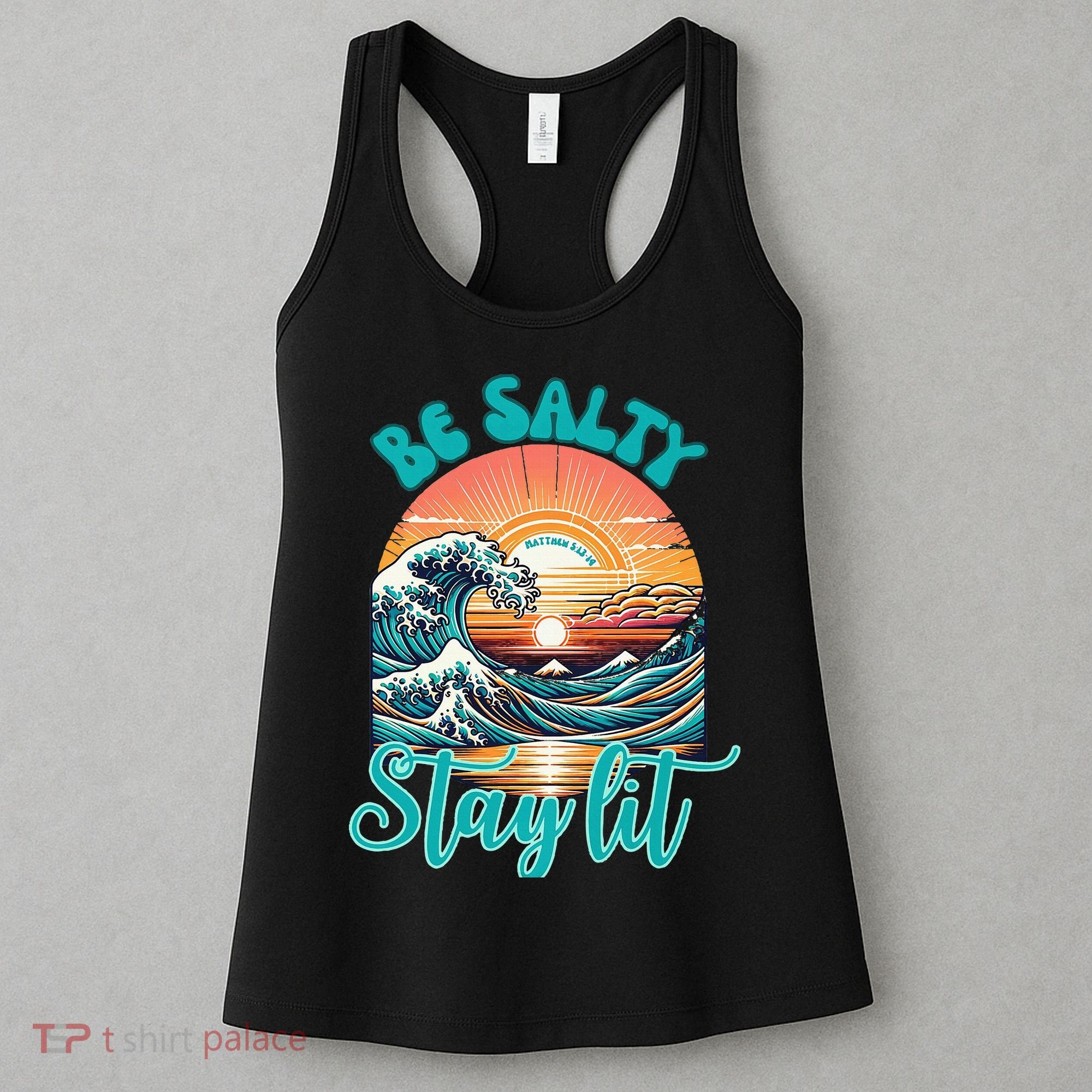Summer Beach Be Salty Stay Lit Matthew 51314 Women's Tank Top
