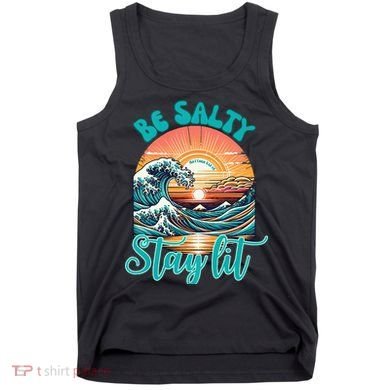 Summer Beach Be Salty Stay Lit Matthew 51314 Tank Top