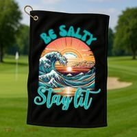 Summer Beach Be Salty Stay Lit Matthew 51314 Golf Towel thumb 1