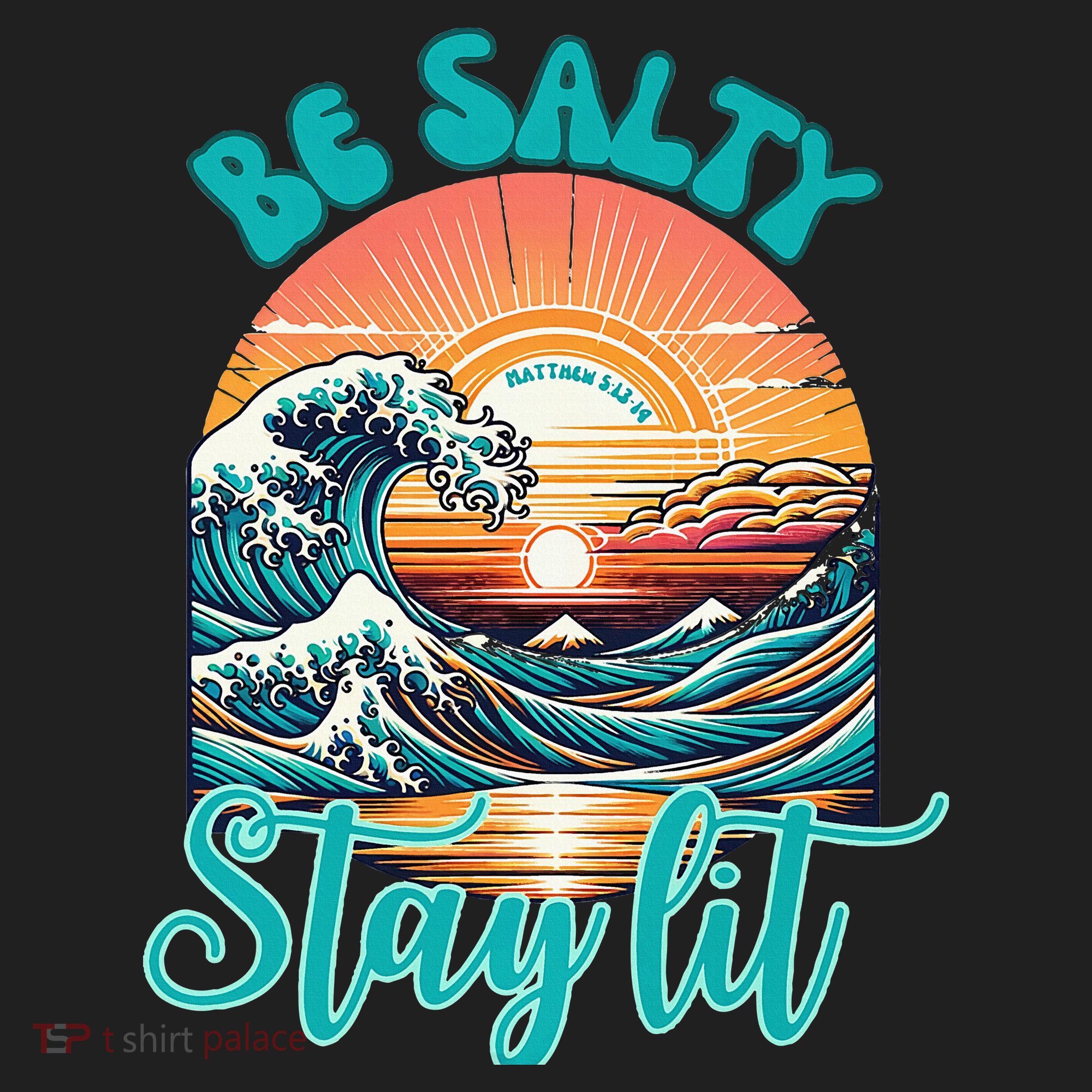 Summer Beach Be Salty Stay Lit Matthew 51314 Golf Towel