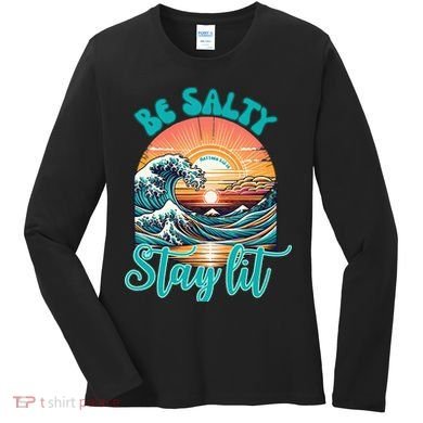 Summer Beach Be Salty Stay Lit Matthew 51314 Women's Long Sleeve Shirt