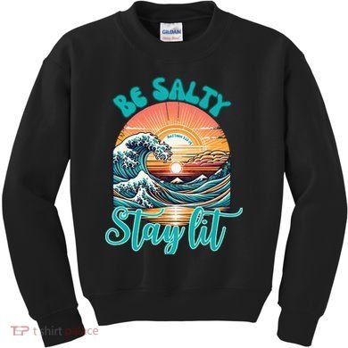 Summer Beach Be Salty Stay Lit Matthew 51314 Kids Sweatshirt