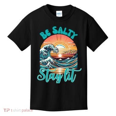 Summer Beach Be Salty Stay Lit Matthew 51314 Kids T-Shirt