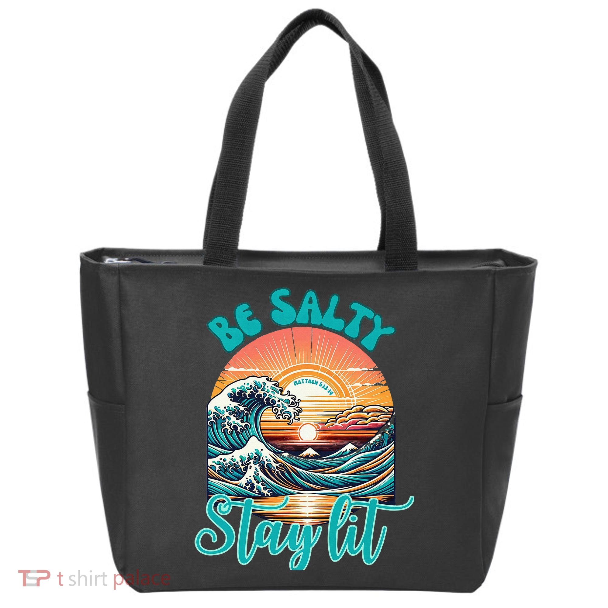 Summer Beach Be Salty Stay Lit Matthew 51314 Tote Bag
