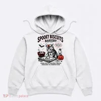 Spooky Biscuits Bakery Cat Halloween Treats Hoodie thumb 0