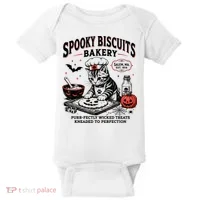 Spooky Biscuits Bakery Cat Halloween Treats Baby Bodysuit thumb 0