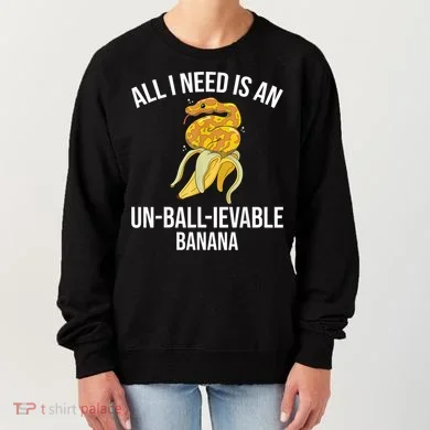 Snake Banana Ball Python Women's Sweatshirt