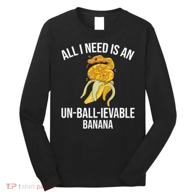Snake Banana Ball Python Long Sleeve Shirt