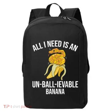 Snake Banana Ball Python Modern Backpack