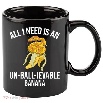 Snake Banana Ball Python 11oz C Handle Ceramic Mug