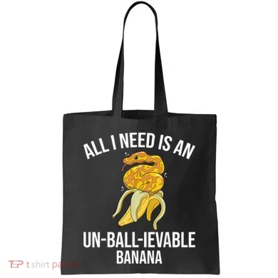 Snake Banana Ball Python Tote Bag