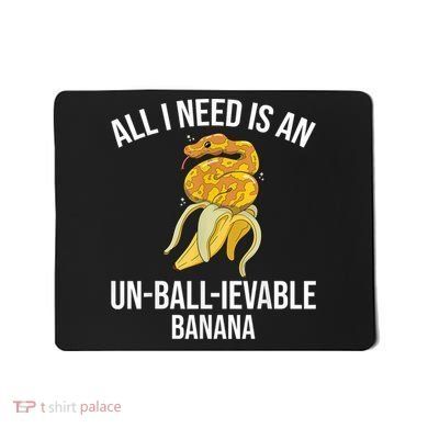Snake Banana Ball Python Mousepad