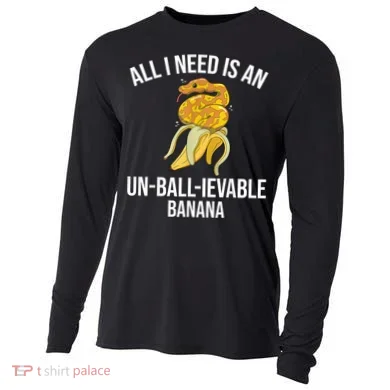 Snake Banana Ball Python Cooling Performance Long Sleeve Crew