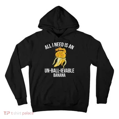 Snake Banana Ball Python Tall Hoodie