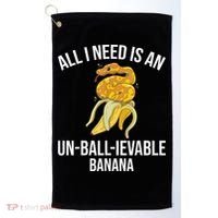 Snake Banana Ball Python Golf Towel thumb 0