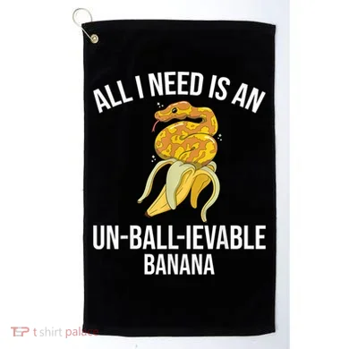 Snake Banana Ball Python Golf Towel