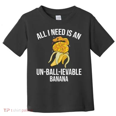Snake Banana Ball Python Toddler T-Shirt