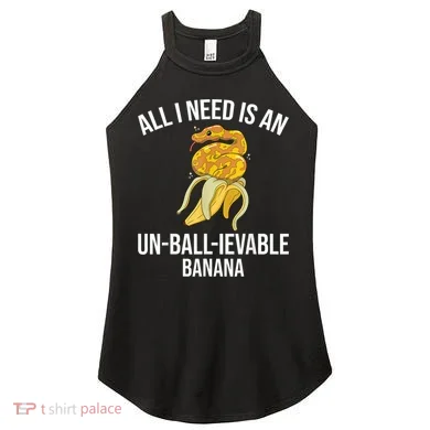 Snake Banana Ball Python Women's Perfect Tri Rocker Tank