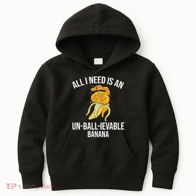 Snake Banana Ball Python Kids Hoodie