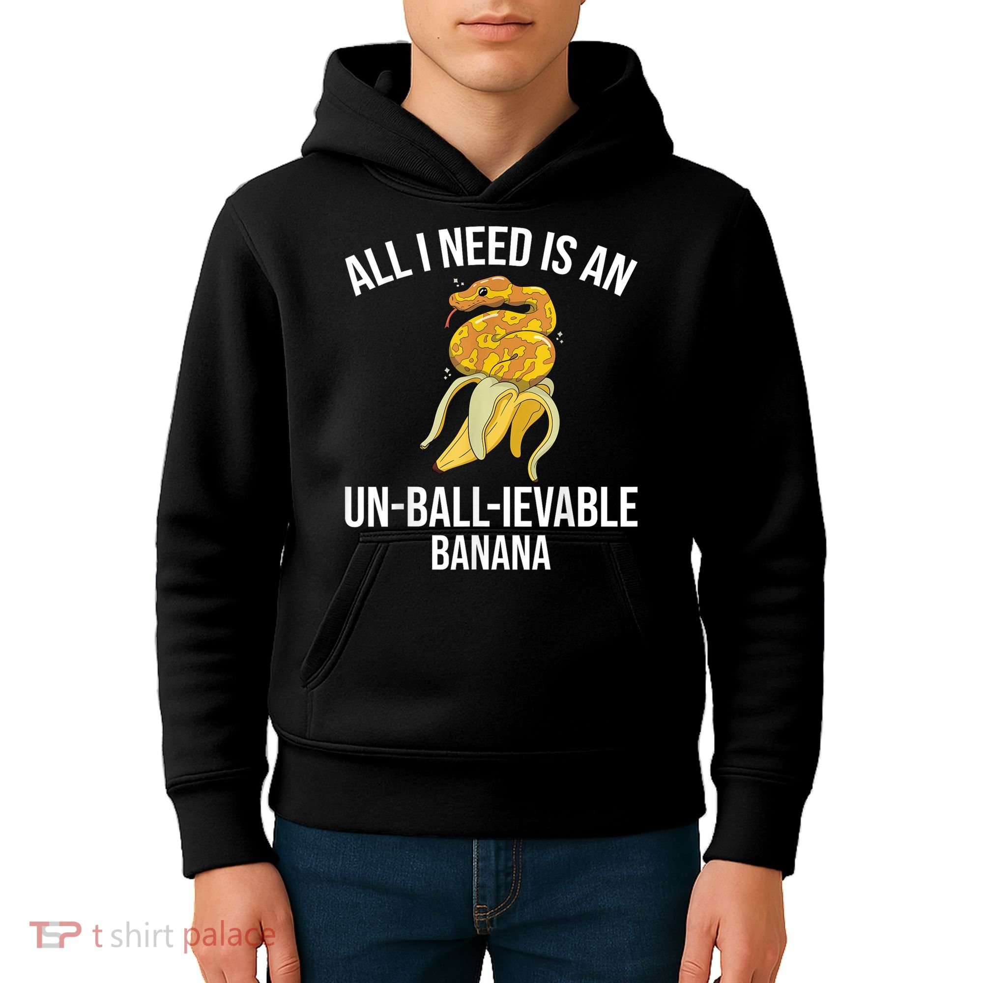 Snake Banana Ball Python Kids Hoodie