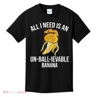 Snake Banana Ball Python Kids T-Shirt thumb 0