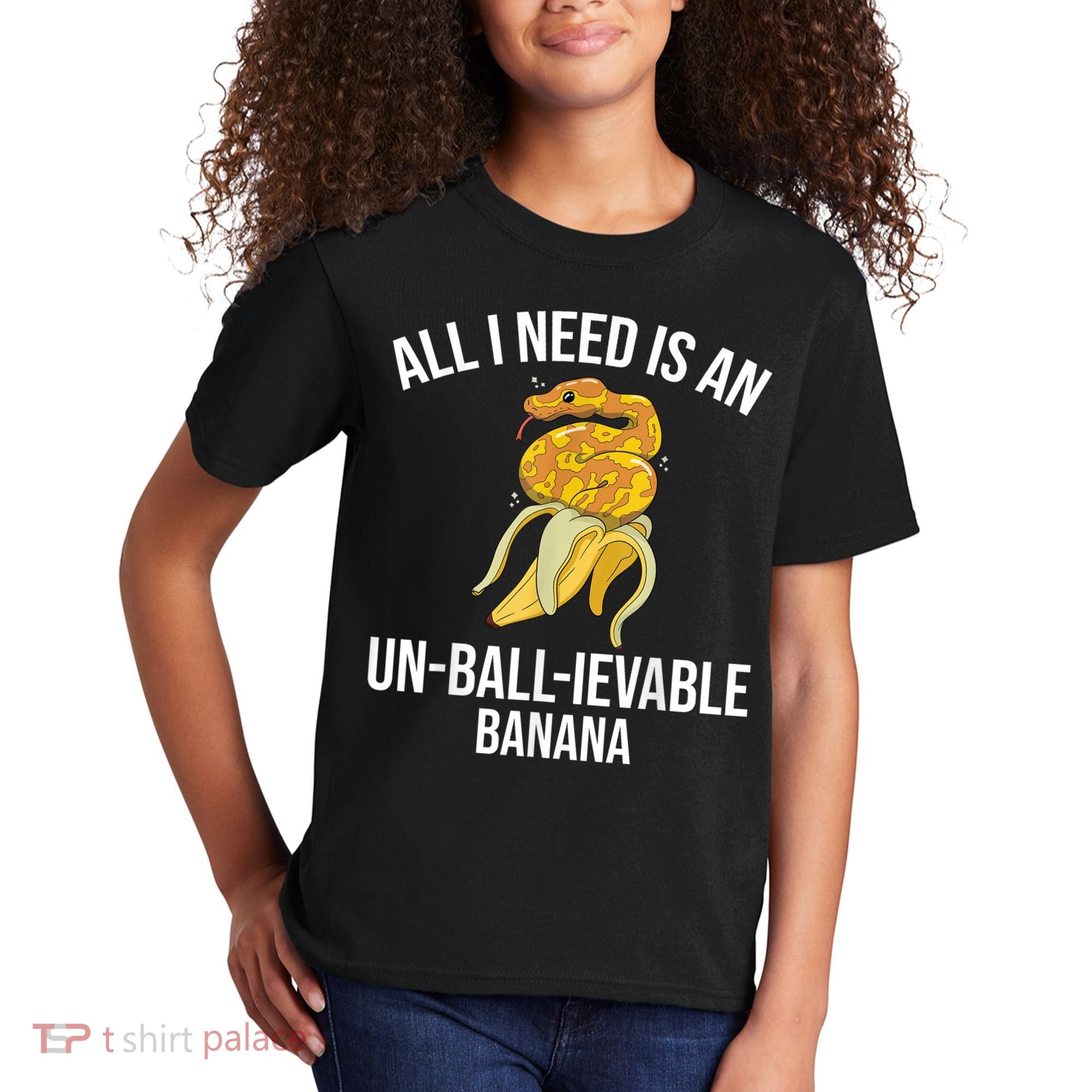 Snake Banana Ball Python Kids T-Shirt