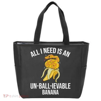 Snake Banana Ball Python Tote Bag