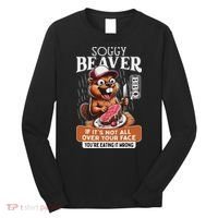 Soggy Beaver Barbecue Bbq Dirty Funny Humor Beaver Lover Long Sleeve Shirt thumb 0