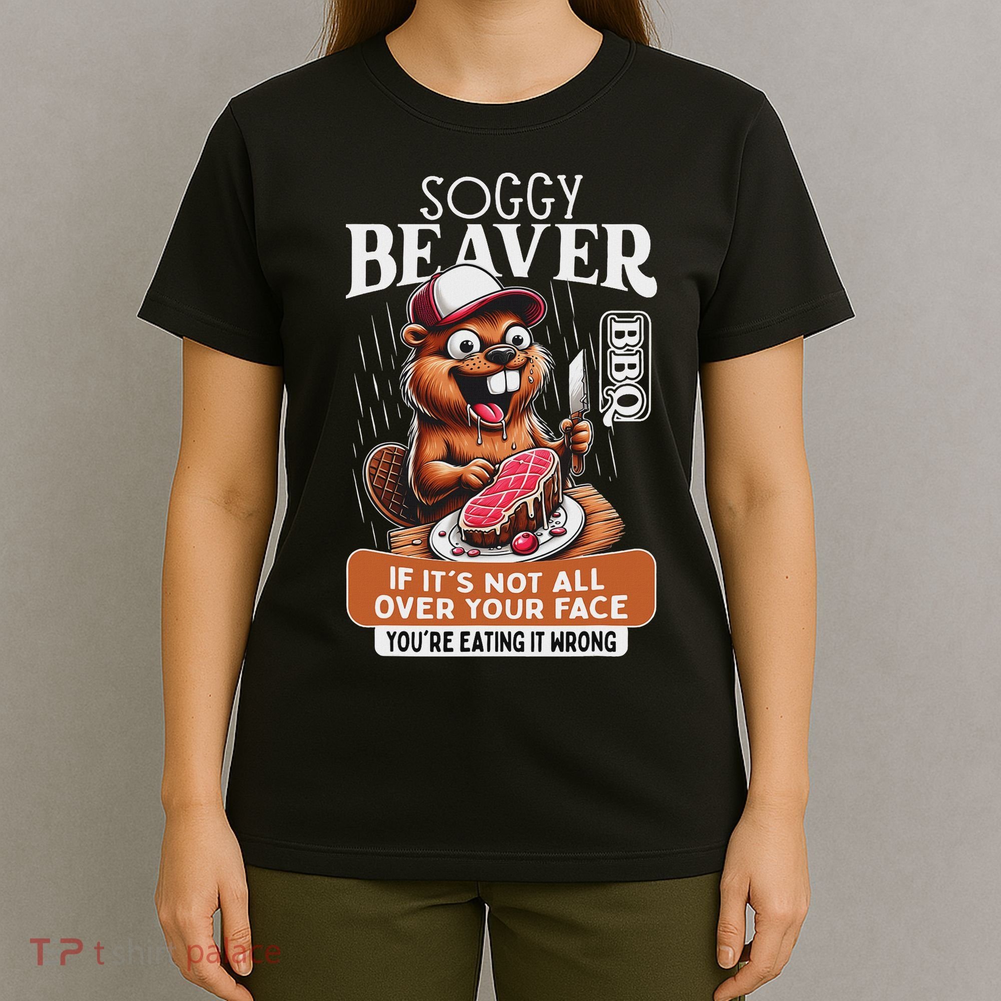 Soggy Beaver Barbecue Bbq Dirty Funny Humor Beaver Lover T-Shirt