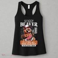 Soggy Beaver Barbecue Bbq Dirty Funny Humor Beaver Lover Women's Tank Top thumb 3